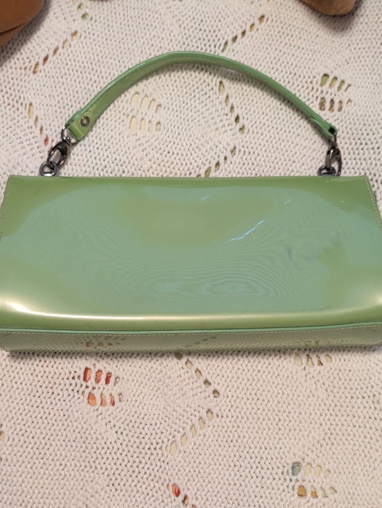 Handbags - VINTAGE -Mint Green Patent Leather Women's Stylish Handbag
